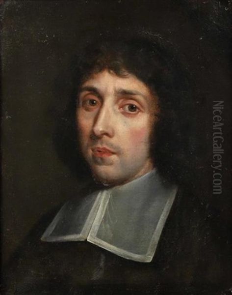 Portrait D'un Homme D'eglise Oil Painting by Claude Lefebvre