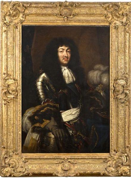 Portrait De Louis Xiv Oil Painting by Claude Lefebvre