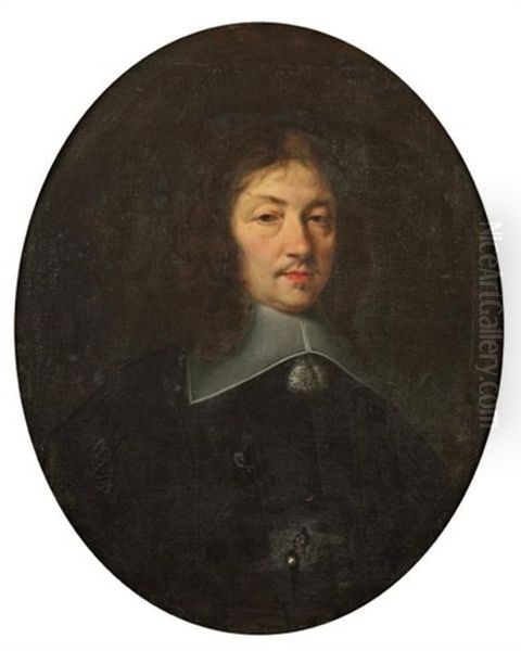 Portrait D'un Janseniste Oil Painting by Claude Lefebvre