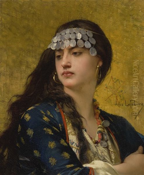 Fatima Oil Painting by Jules Joseph Lefebvre