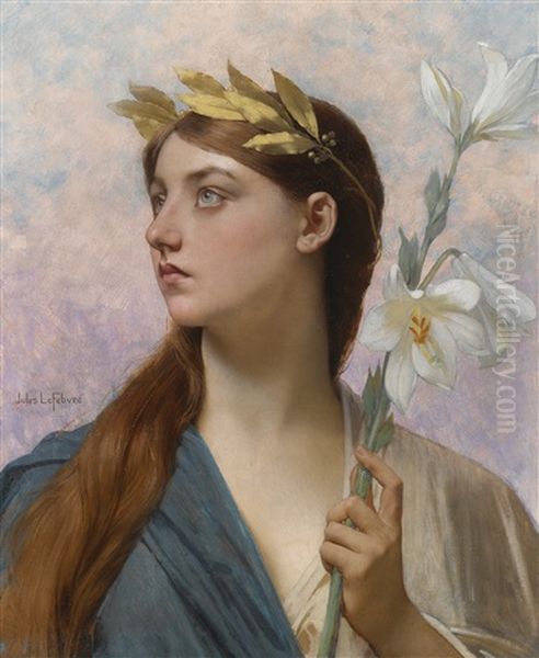 An Allegory Of Victory Oil Painting by Jules Joseph Lefebvre