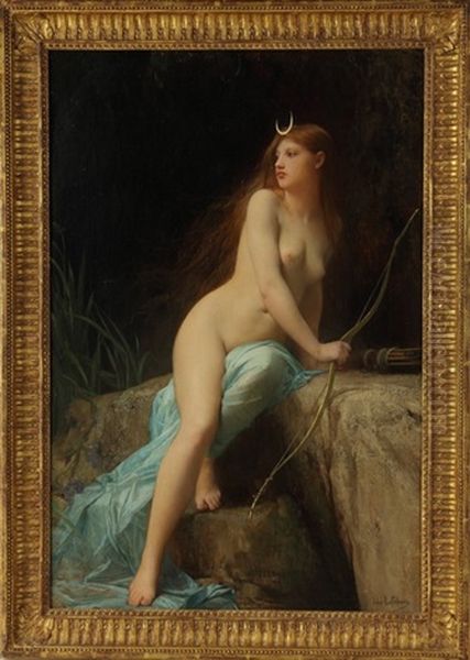 Diana, Chasseresse Oil Painting by Jules Joseph Lefebvre