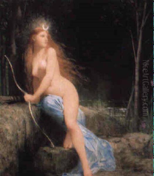 Diana Oil Painting by Jules Joseph Lefebvre