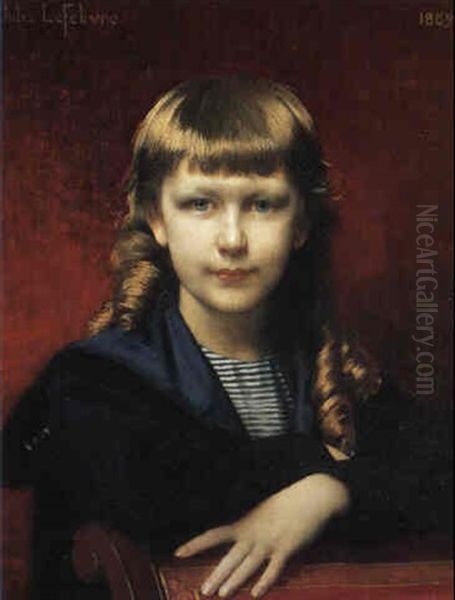 Portrait Of Jacques Oil Painting by Jules Joseph Lefebvre