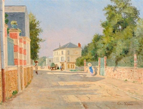 Le Boulevard De L'ouest Au Raincy Oil Painting by Louis Valere Lefebvre