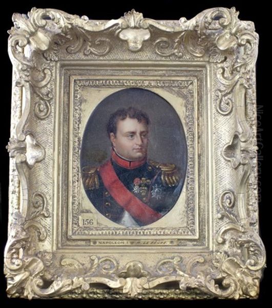 Portrait Of Napoleon Bonaparte As Emperor Oil Painting by Robert Jacques Francois Faust Lefevre