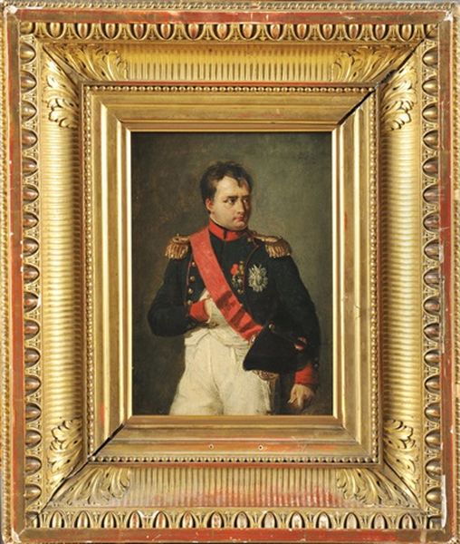 Portrait De L'empereur Napoleon 1er Oil Painting by Robert Jacques Francois Faust Lefevre