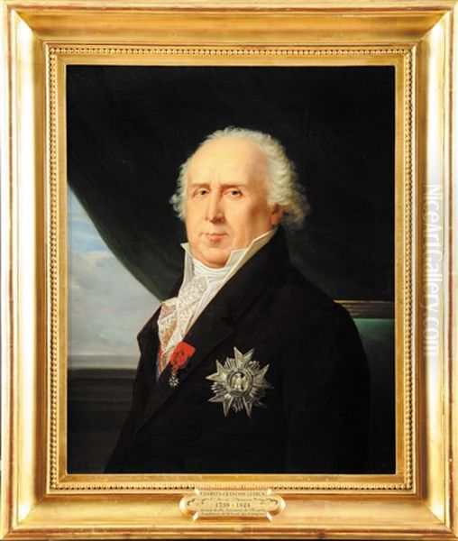 Portrait De Charles Lebrun, Duc De Plaisance, Architresorier De L'empire, En Habit Oil Painting by Robert Jacques Francois Faust Lefevre