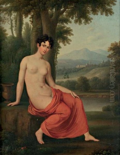 Nu De Femme Oil Painting by Robert Jacques Francois Faust Lefevre