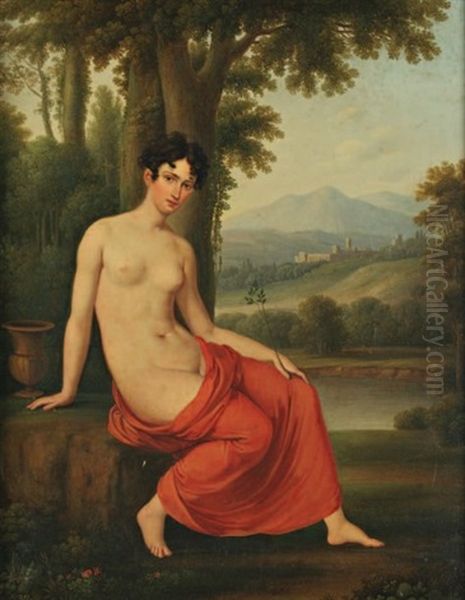 Nu De Femme Oil Painting by Robert Jacques Francois Faust Lefevre