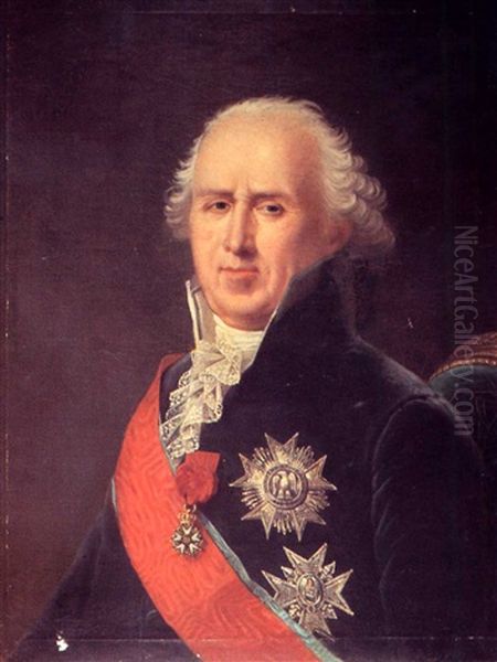 Portrait De Charles Francois Le Brun, Duc De Plaisance by Robert Jacques Francois Faust Lefevre