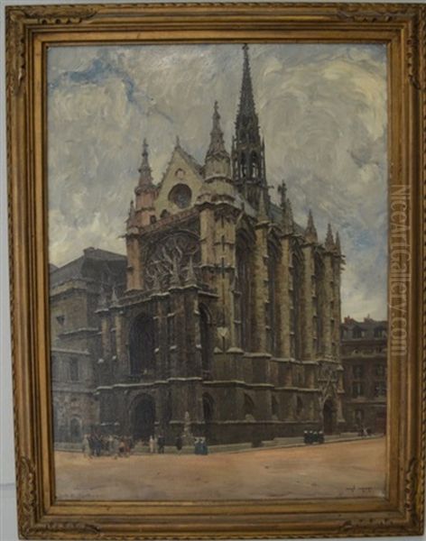 La Sainte Chapelle Oil Painting by Jean Lefort