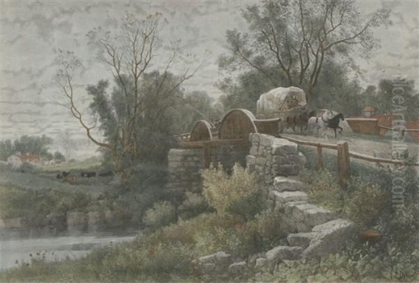 The Old Mill Stream Oil Painting by Albert (Fitch) Bellows