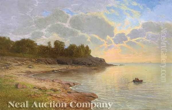 On The Penobscot Bay, Me. Oil Painting by Nikolay Tysland Leganger