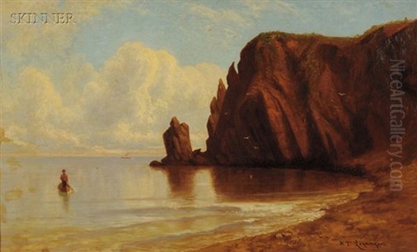 Coastal Cliffs Oil Painting by Nikolay Tysland Leganger