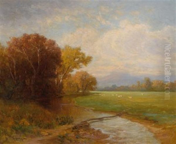 Afternoon At Tamworth Oil Painting by Nikolay Tysland Leganger