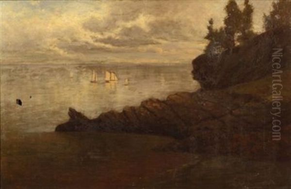 On The Fishing Banks Of The Grand Manan Island Oil Painting by Nikolay Tysland Leganger