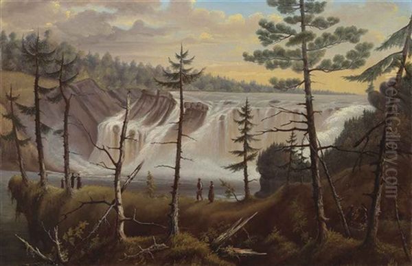 The Chaudiere Falls Oil Painting by Joseph Legare