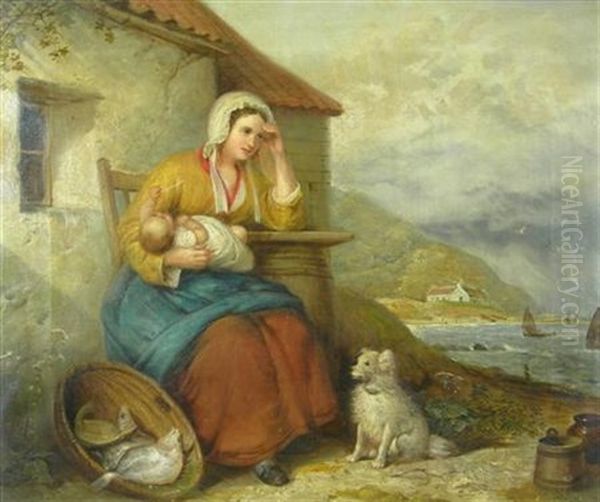 The Young Fishwife Oil Painting by Alexander Leggatt