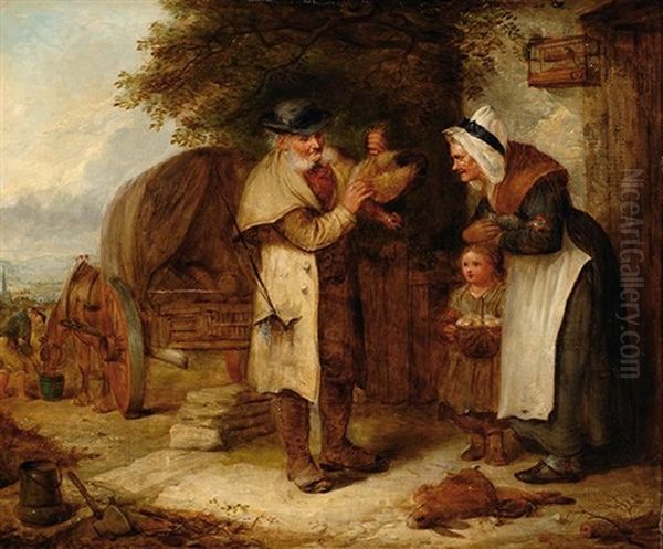 The Carriers Cart Oil Painting by Alexander Leggatt