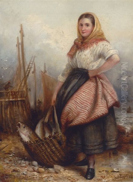 The Fish Seller Oil Painting by Alexander Leggatt