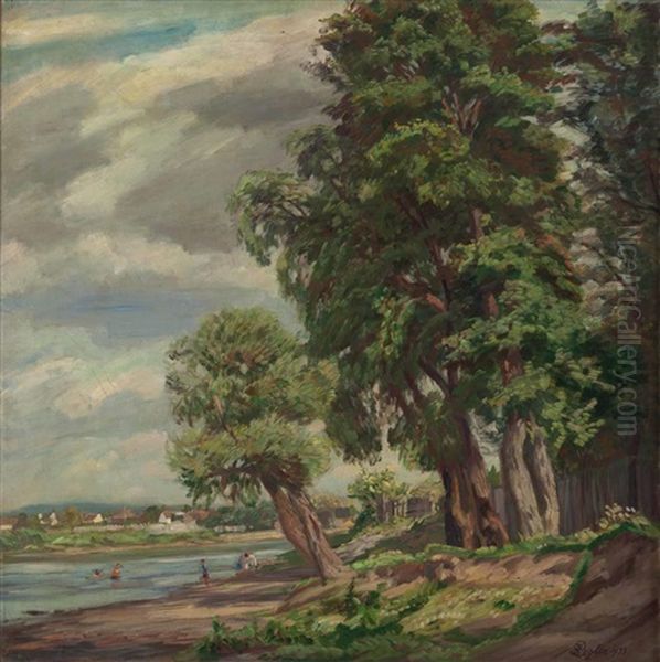 March Bei Angern Oil Painting by Wilhelm Legler