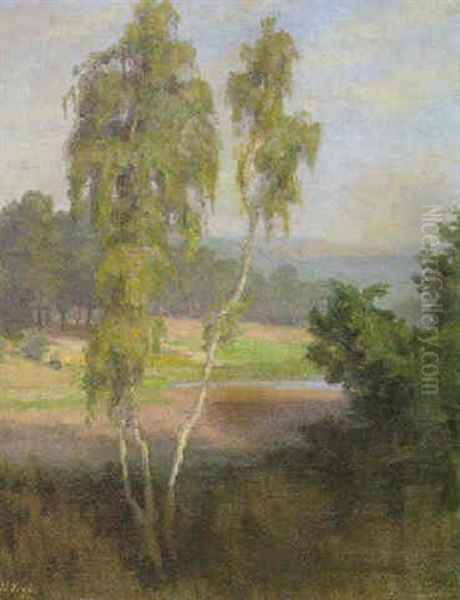 Landschaft Oil Painting by Wilhelm Legler