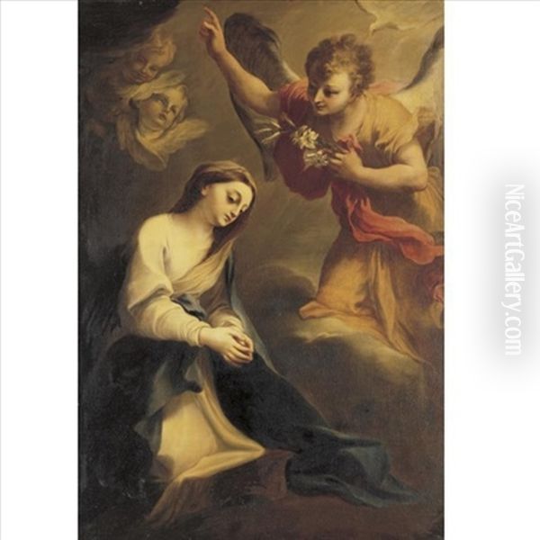 The Annunciation Oil Painting by Stefano Maria Legnani