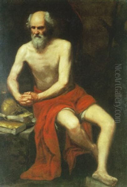 Saint Jerome Oil Painting by Pablo Legote