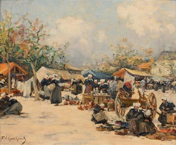 Marche Breton Oil Painting by Fernand Marie Eugene Legout-Gerard