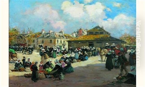 Marche Breton Oil Painting by Fernand Marie Eugene Legout-Gerard