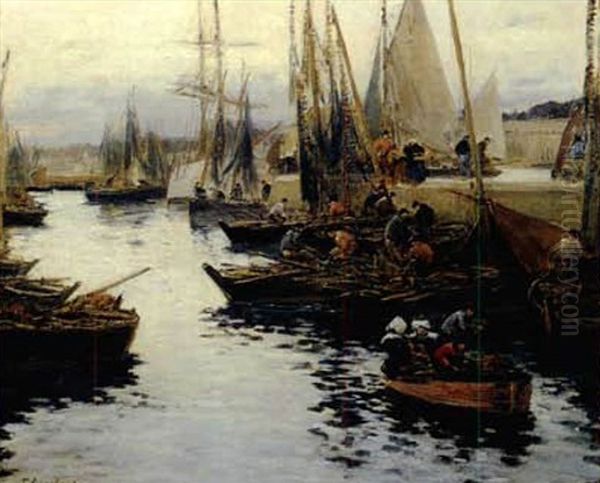 Breton Fisherfolk by Fernand Marie Eugene Legout-Gerard