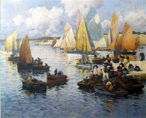 Concarneau, Le Retour De Peche by Fernand Marie Eugene Legout-Gerard