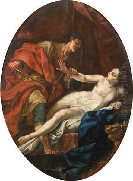 Tarquinius Und Lucretia Oil Painting by Antonio Bellucci