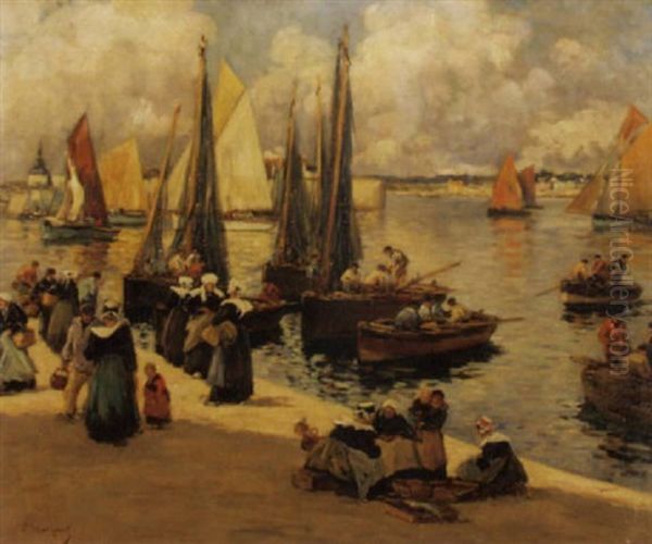 Le Port De Concarneau by Fernand Marie Eugene Legout-Gerard