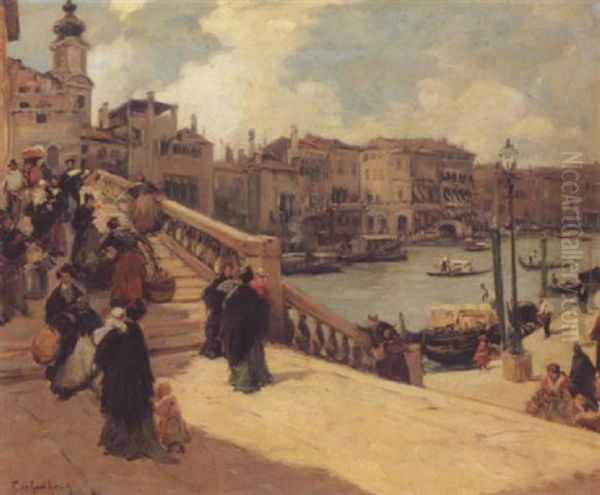 A View Of Venice Oil Painting by Fernand Marie Eugene Legout-Gerard