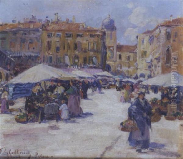 Padoue, Le Marche Oil Painting by Fernand Marie Eugene Legout-Gerard