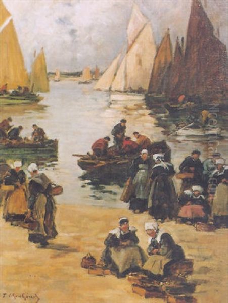 Retour De Peche Oil Painting by Fernand Marie Eugene Legout-Gerard