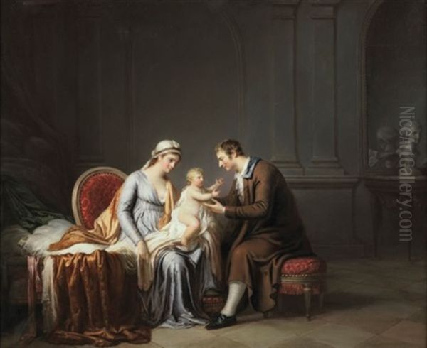 L'heureuse Famille Oil Painting by Pierre Nicolas Legrand de Lerant