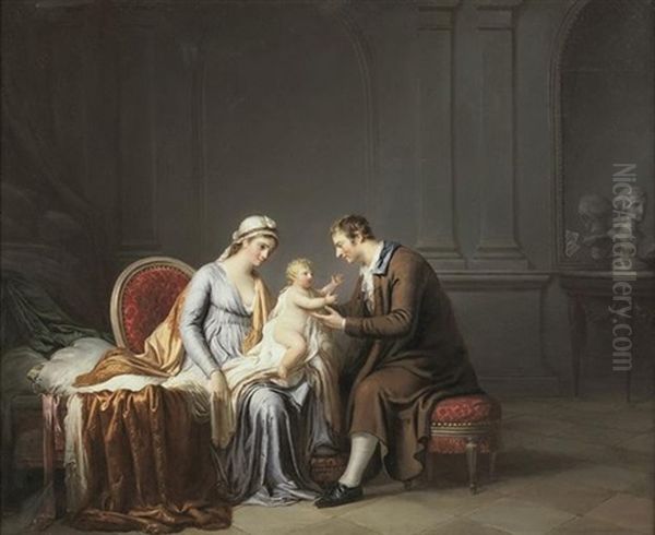 L'heureuse Famille Oil Painting by Pierre Nicolas Legrand de Lerant