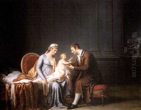 L'heureuse Famille Oil Painting by Pierre Nicolas Legrand de Lerant