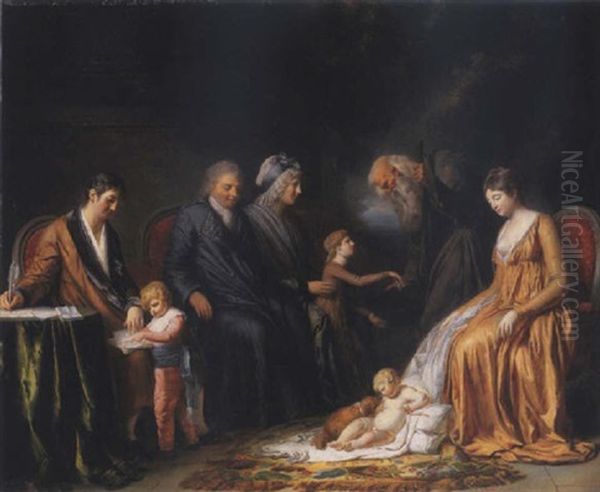 L'ecole De La Charite Oil Painting by Pierre Nicolas Legrand de Lerant