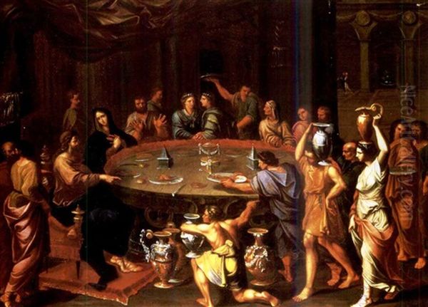 The Marriage At Cana Oil Painting by Francois de Sertival Legrand