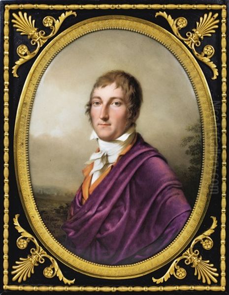 Portrait De Felix-pascal Bacchiochi Oil Painting by Etienne Charles Leguay