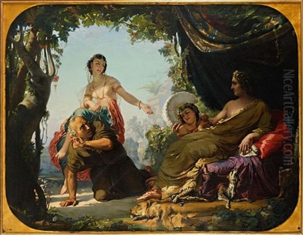 Le Lai D'aristote Oil Painting by Henri Lehmann