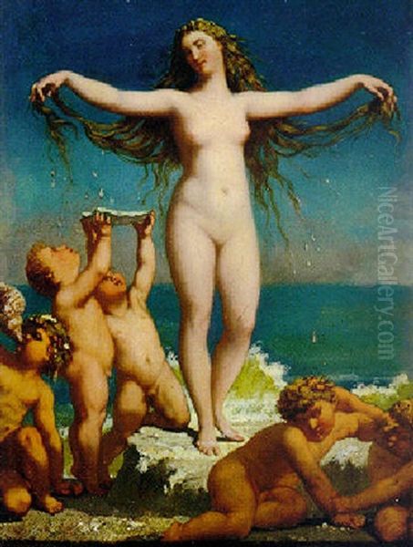 Venus Anadyomene Oil Painting by Henri Lehmann