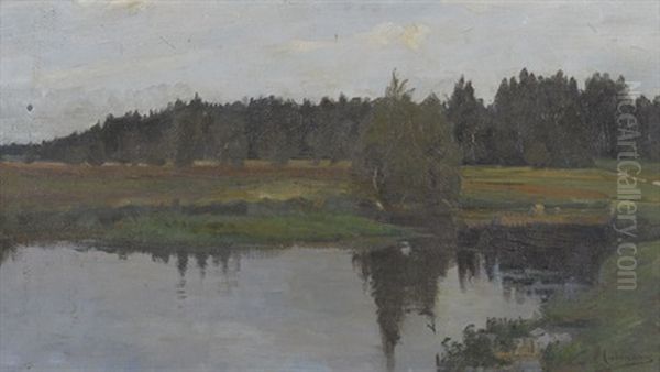 Fruhlingshafte Bachpartie Oil Painting by Wilhelm Ludwig Lehmann