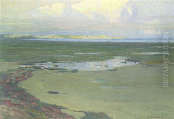 Kustenlandschaft Auf Sylt Oil Painting by Wilhelm Ludwig Lehmann