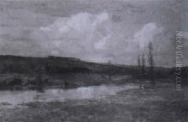 Fluslandschaft Oil Painting by Wilhelm Ludwig Lehmann