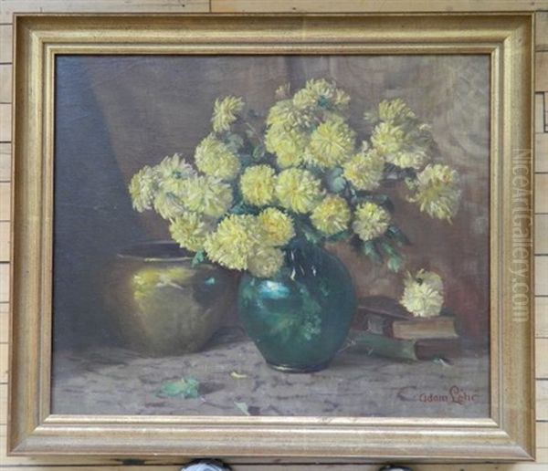 Still-life- Yellow Flowers Oil Painting by Adam Lehr